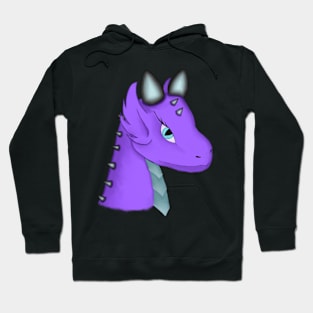 Purple Cartoon Dragon Hoodie